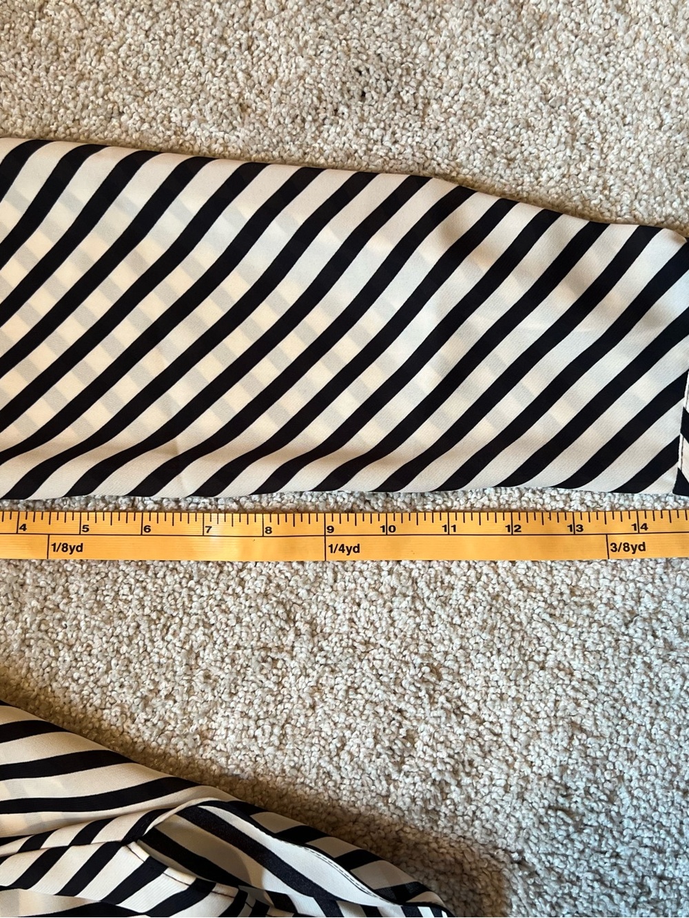 H&M Black and White Diagonal Stripe Button-Front Blouse - Picture 8 of 11
